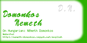 domonkos nemeth business card